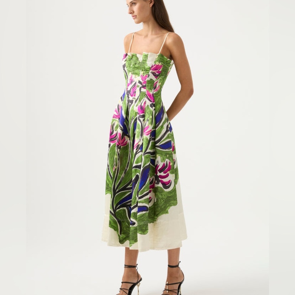 Paradiso
Cinched
Midi Dress -
NATIVE
GUMNUT
FLORAL